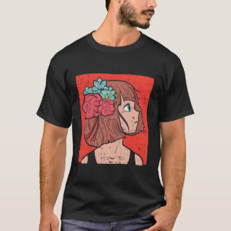 T-shirt Fleur Anime Aesthétique Kawaii Japonais Manga