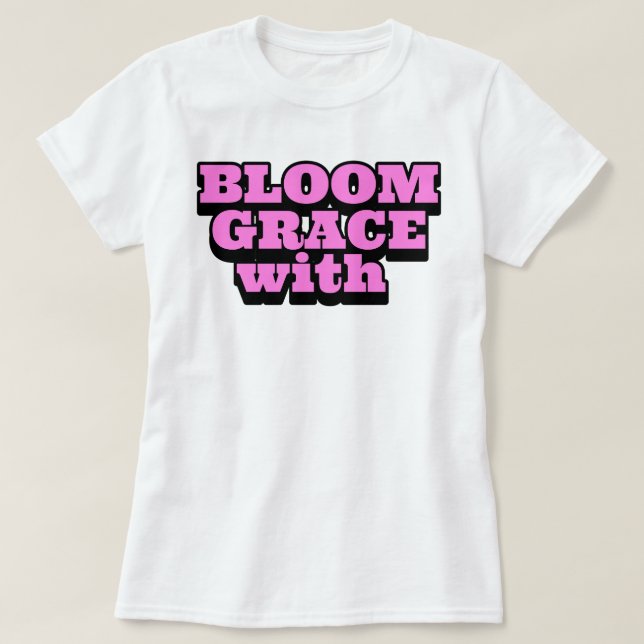 T-shirt Fleur avec grâce | phozos (Design devant)