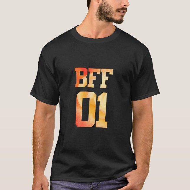 T-shirt Fleur BFF 01 - Best Friends Forever (Devant)