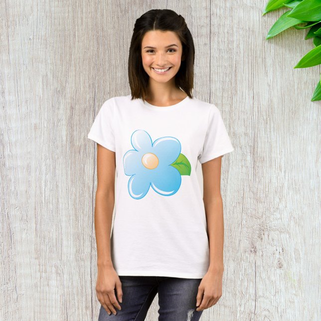 T-shirt Fleur bleue (Créateur téléchargé)
