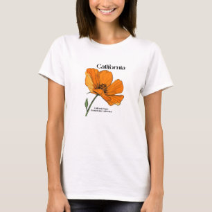 T-shirt fleur californienne pour femmes