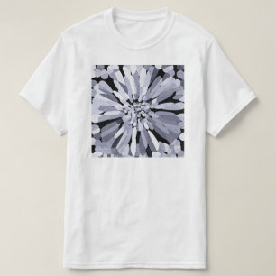 T-shirt Fleur Confetti en noir et blanc