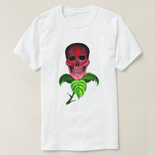 T-shirt Fleur crâne