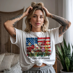 T-shirt Fleur de 250 ans de liberté