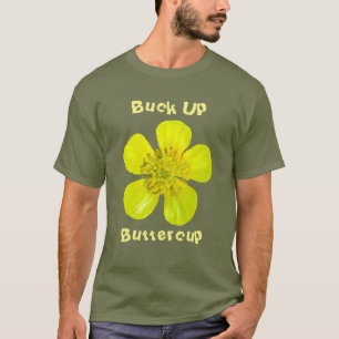 T-shirt Fleur de Bouton d'Or rayonnante. Courage, Bouton d