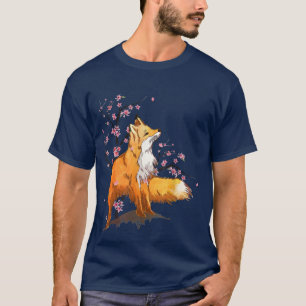 T-shirt Fleur de cerisier Art japonais Fleur Fleur Fleur F