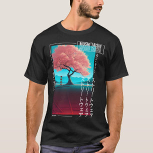 T-shirt Fleur de cerisier japonais Vêtements de rue esthét