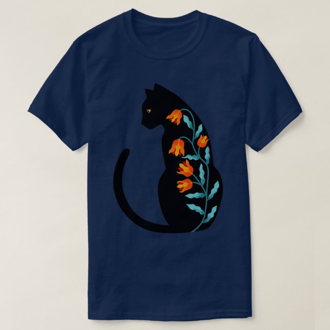 T-shirt Fleur de chat (Design devant)