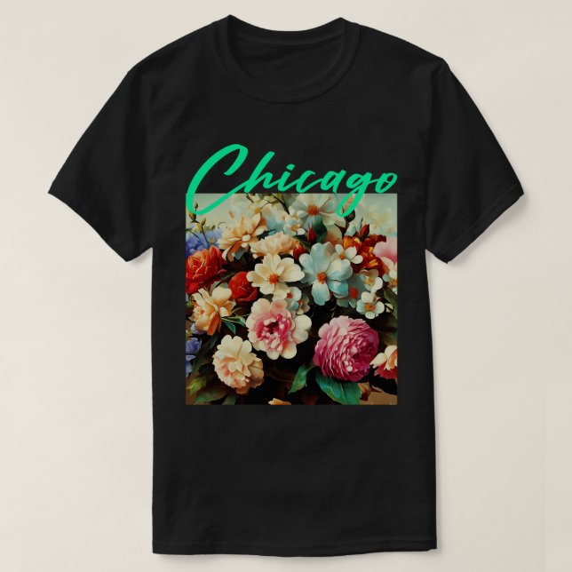 T-shirt Fleur de Chicago (Design devant)