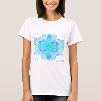 T-shirt Fleur de Croix Aqua