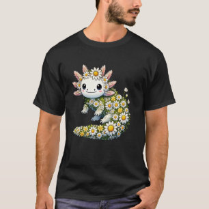 T-shirt Fleur de daisy axolotl jardinage floral