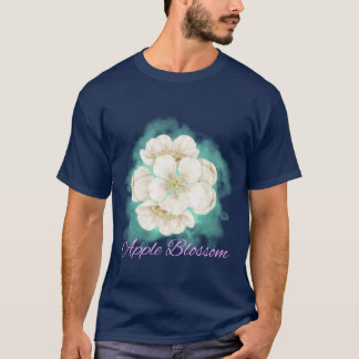 T-shirt Fleur de Fleur d'Arkansas State Apple Watercolor