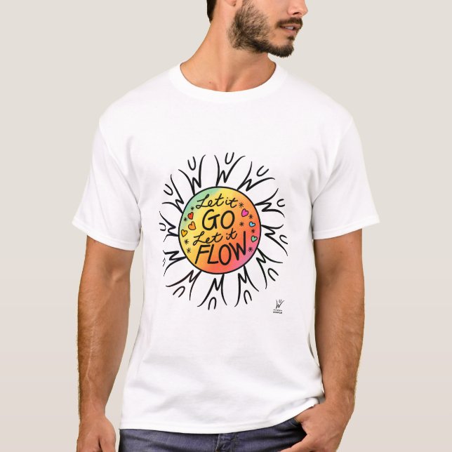 T-shirt Fleur de flux (Devant)