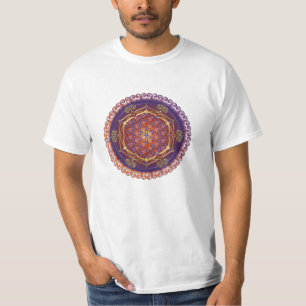 T-shirt FLEUR DE LA VIE/DES Lebens de Blume - ornementez I