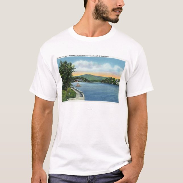 T-shirt Fleur de lac, Scarface Mt dans la distance (Devant)