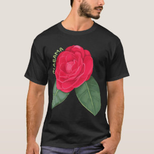 T-shirt fleur de l'état de l'Alabama camélia