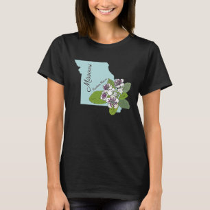 T-shirt Fleur de l'État du Missouri, la fleur de l'épine f