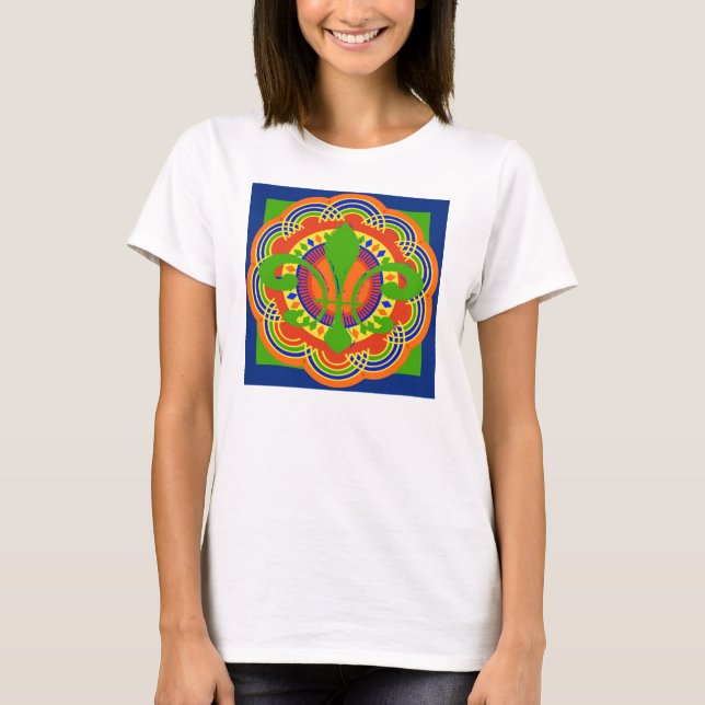 T-shirt Fleur De Lis Art Déco (Devant)