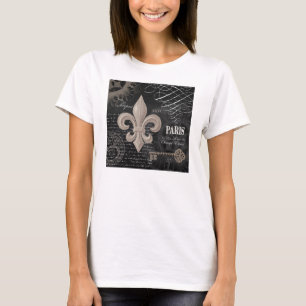 T-shirt fleur de lis vintage