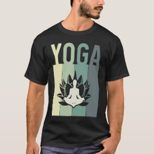 T-shirt Fleur de Lotus Minimaliste Méditant du Yoga