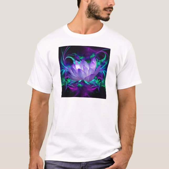 T-shirt Fleur de lotus pourpre et sa signification (Devant)