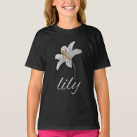 T-Shirt fleur de lys blanche vintage rétro floral