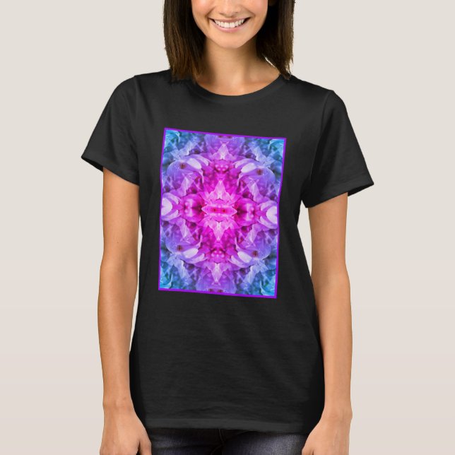 T-shirt Fleur de Magnolia Fleurs teintées Abstrait (Devant)