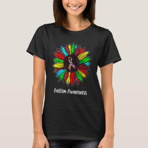 T-shirt Fleur de marguerite de sensibilisation à l'autisme