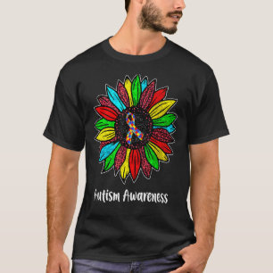T-shirt Fleur de marguerite de sensibilisation à l'autisme