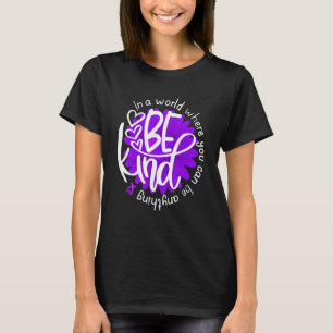 T-shirt Fleur de marguerite être type Violet Surdose de se