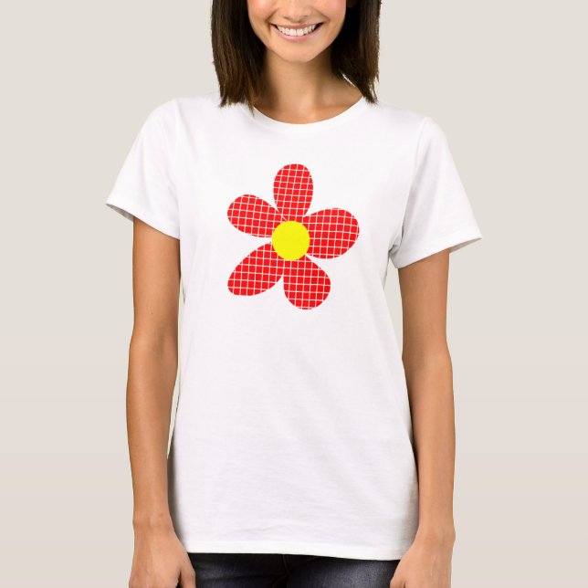 T-shirt Fleur de partie - Customisée (Devant)
