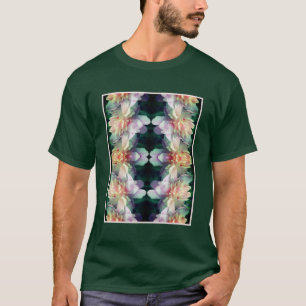 T-shirt Fleur de pivoine rose Abstraite