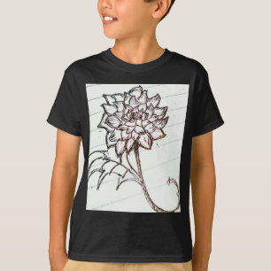 T-shirt fleur de roses blancs
