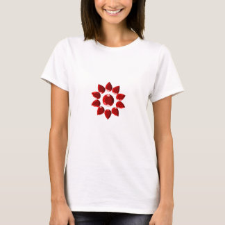 T-shirt Fleur de rubis