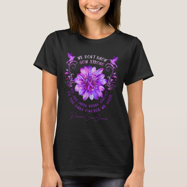 T-shirt Fleur de sensibilisation au cancer pancréatique No (Devant)