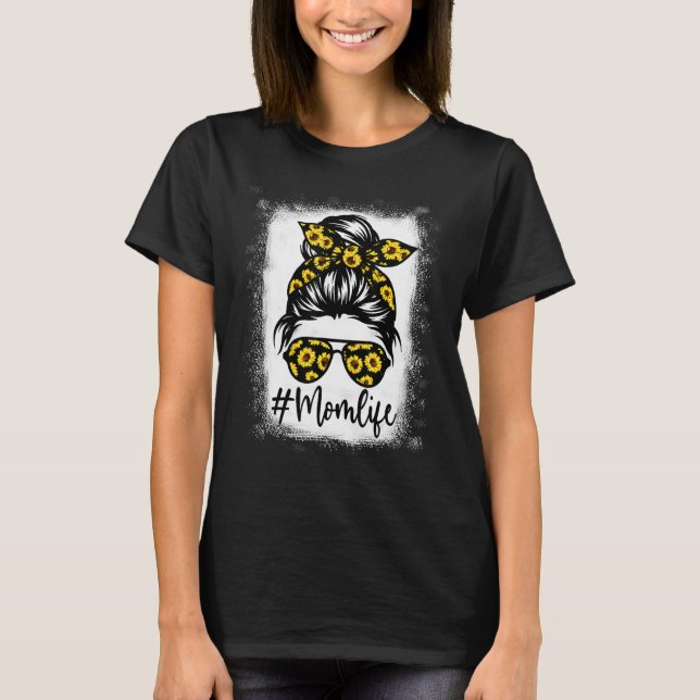 T-shirt Fleur de soleil blanchie Maman Tee - shirts de vie (Devant)