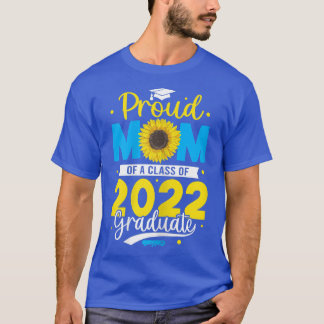 T-shirt Fleur De Soleil Fier Maman D'Une Classe De 2022 Gr