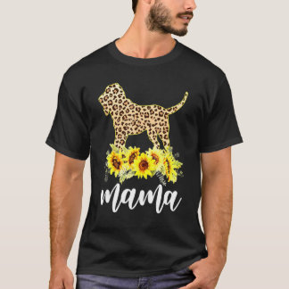 T-shirt Fleur de soleil Fils de sang Mama Chien