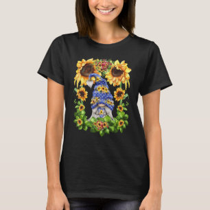 T-shirt Fleur De Soleil Florale Gnome Pour Femmes Hippies