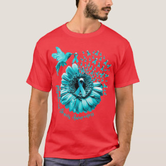 T-shirt Fleur de soleil Turquoise Myasthenia Gravis Aware