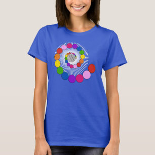 T-shirt Fleur de vie / Blume des Lebens - points spiraux