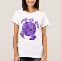 Fleur de vie / Blume des Lebens - tortue violet