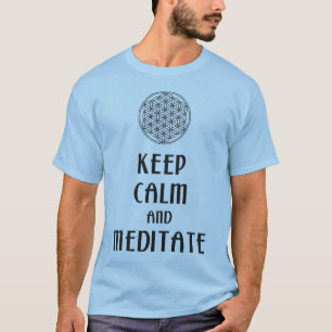 T-shirt Fleur de vie - GARDEZ CALME et MÉDITATE