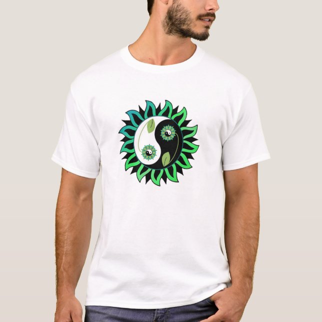 T-shirt Fleur de Yin-Yang (Devant)