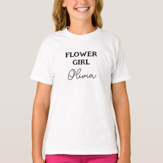 T-shirt Fleur Demoiselle Personnalisée