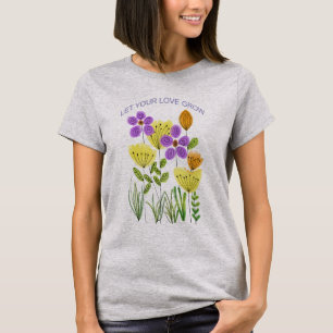 T-shirt Fleur des tulipes printanières