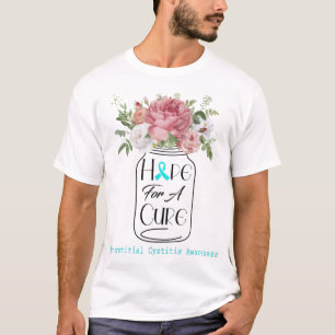T-shirt Fleur d'espoir pour une guérison de la cystite int