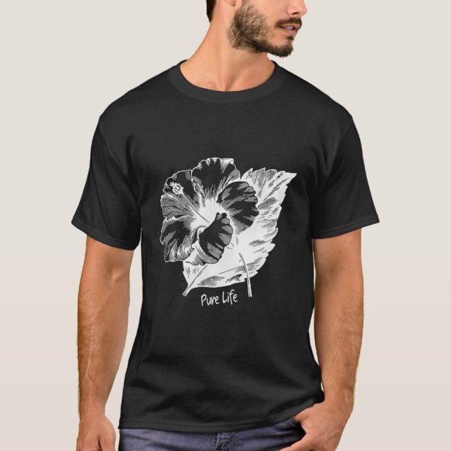 T-shirt Fleur d'Hibiscus à vie pure (Devant)