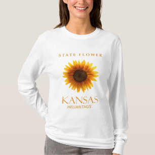 T-shirt Fleur du Territoire du Kansas L'Hélianthus