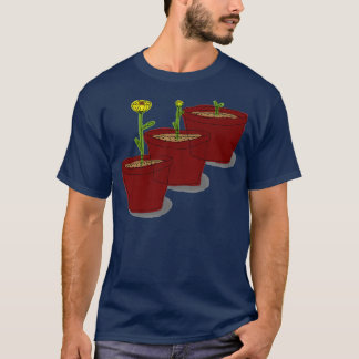 T-shirt Fleur en croissance Plante Poted Design Jardin et 